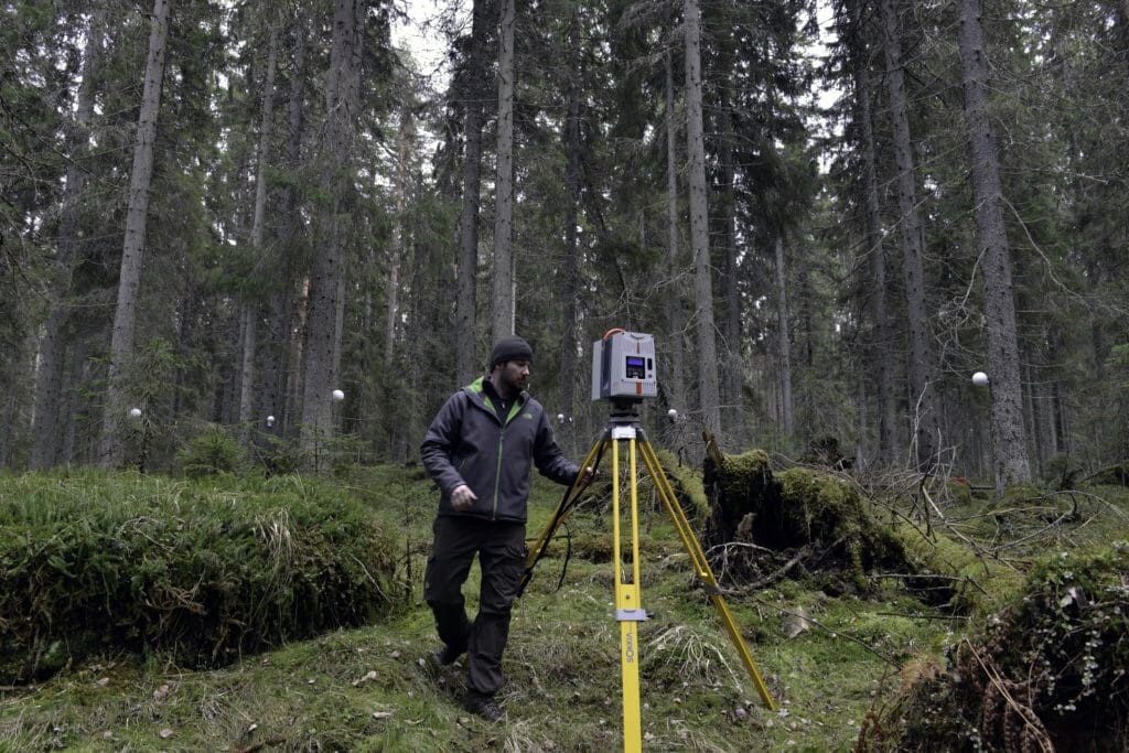 LiDAR terrestre foresterie